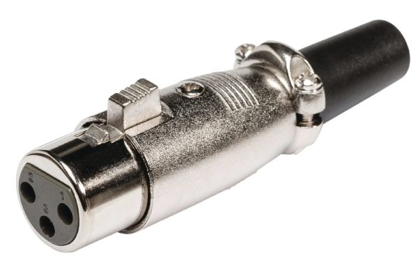 Valueline Xlr-3Fcl Connector Xlr 3-Pin Female Metaal Zilver