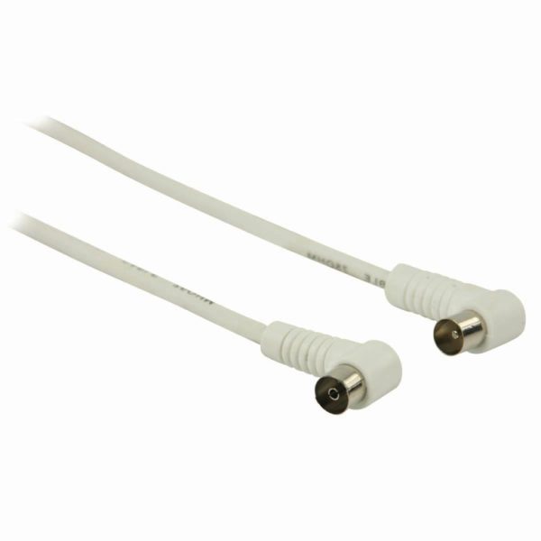 Nedis Csgp40100Wt30 Coaxkabel 90 Db Iec (Coax) Male Haaks - Iec (Coax) Female Haaks 3,0 M Wit