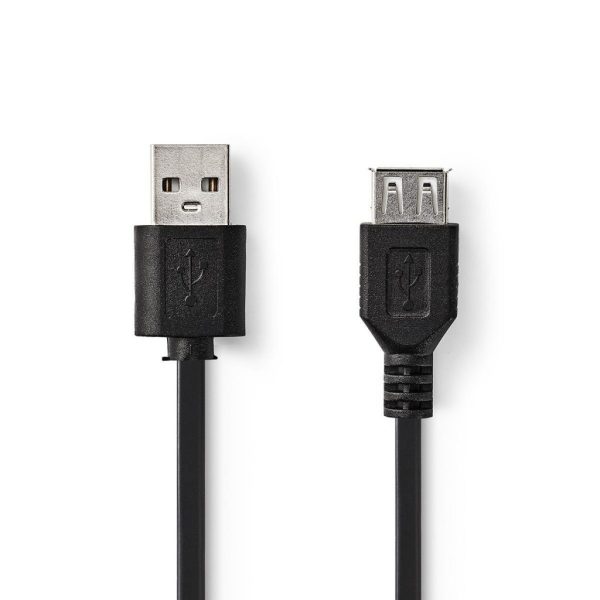 Nedis Ccgt60010Bk10 Kabel Usb 2.0 A Male - Usb A Female 1,0 M Zwart